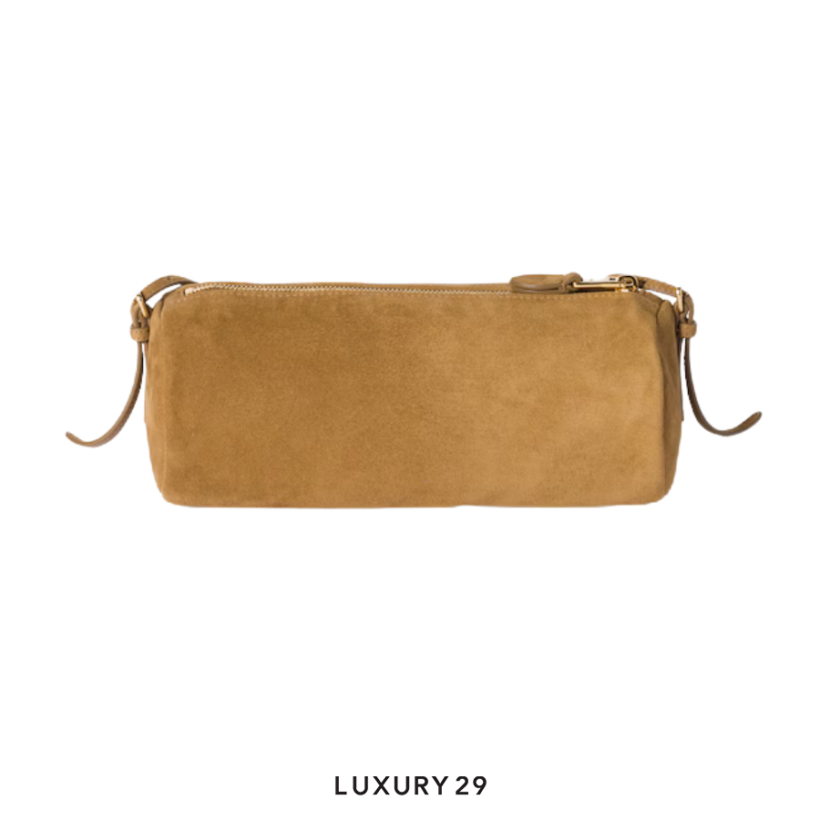 MIU MIU Suede pouch Olive Green MIU MIU