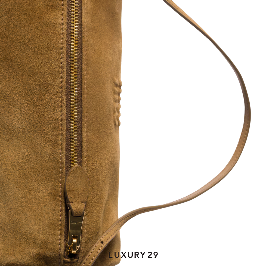 MIU MIU Suede pouch Olive Green MIU MIU