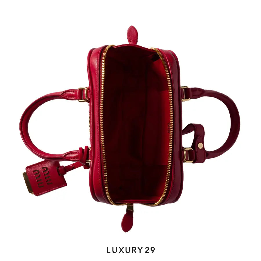 Miu Miu Arcadie matelasse nappa leather mini-bag Rosso MIU MIU