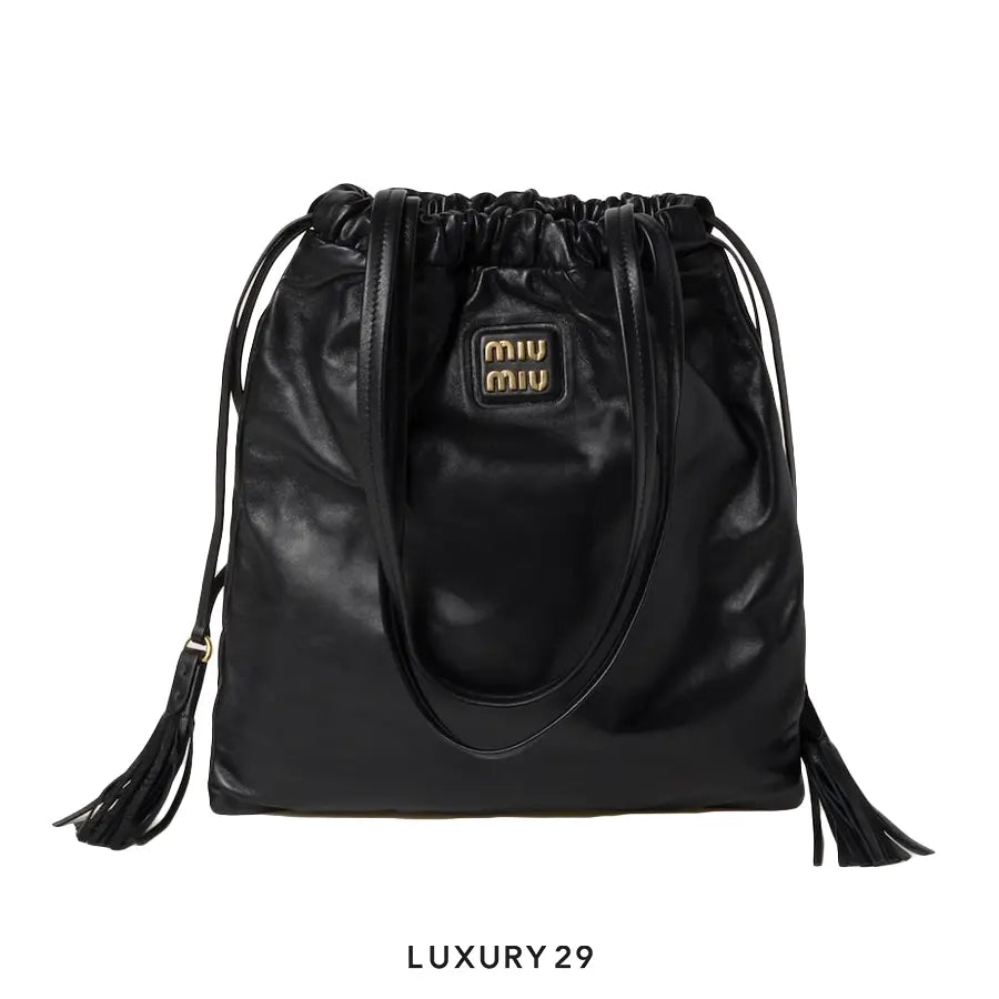 Miu Miu Joie Nappa Leather Bag Black