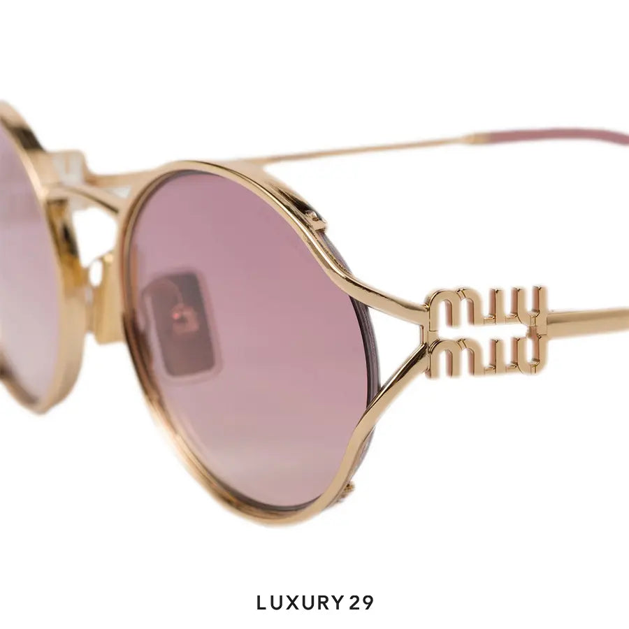 Miu Miu Logo sunglasses Lenses Rosa MIU MIU