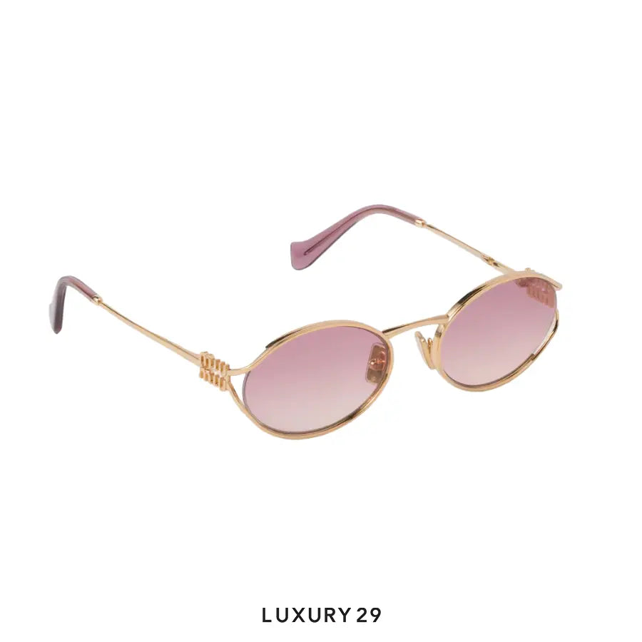 Miu Miu Logo sunglasses Lenses Rosa Beg MIU MIU