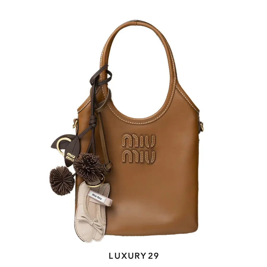 Miu Miu Miu Ballet leather keychain trick Ninfea