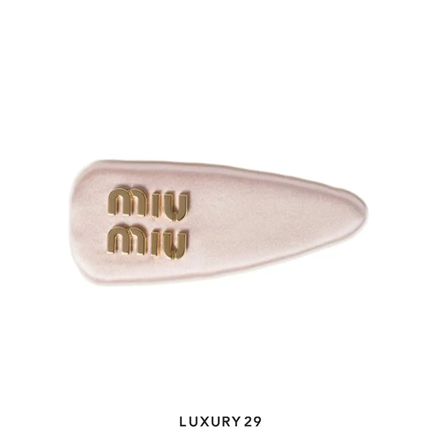 Miu Miu Satin hair clip Orchidea