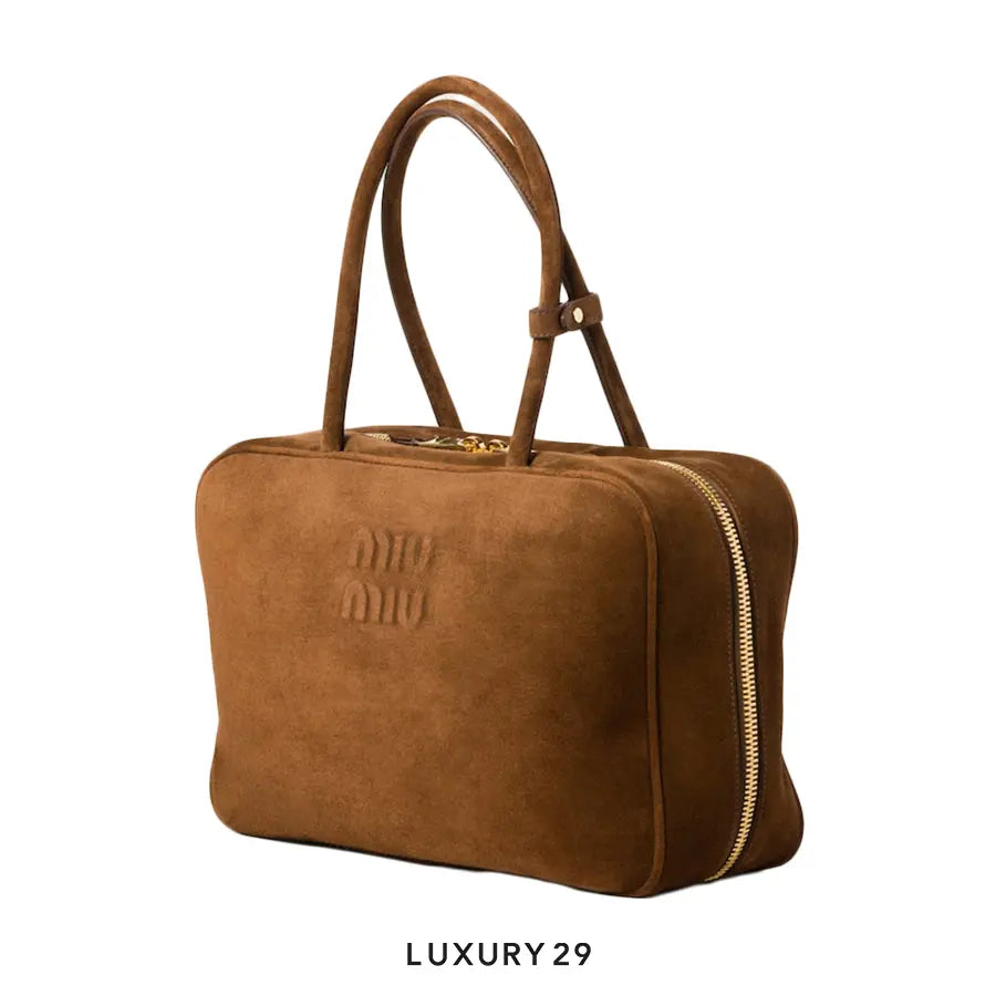 Miu Miu Suede Beau bag Cocoa Brown MIU MIU