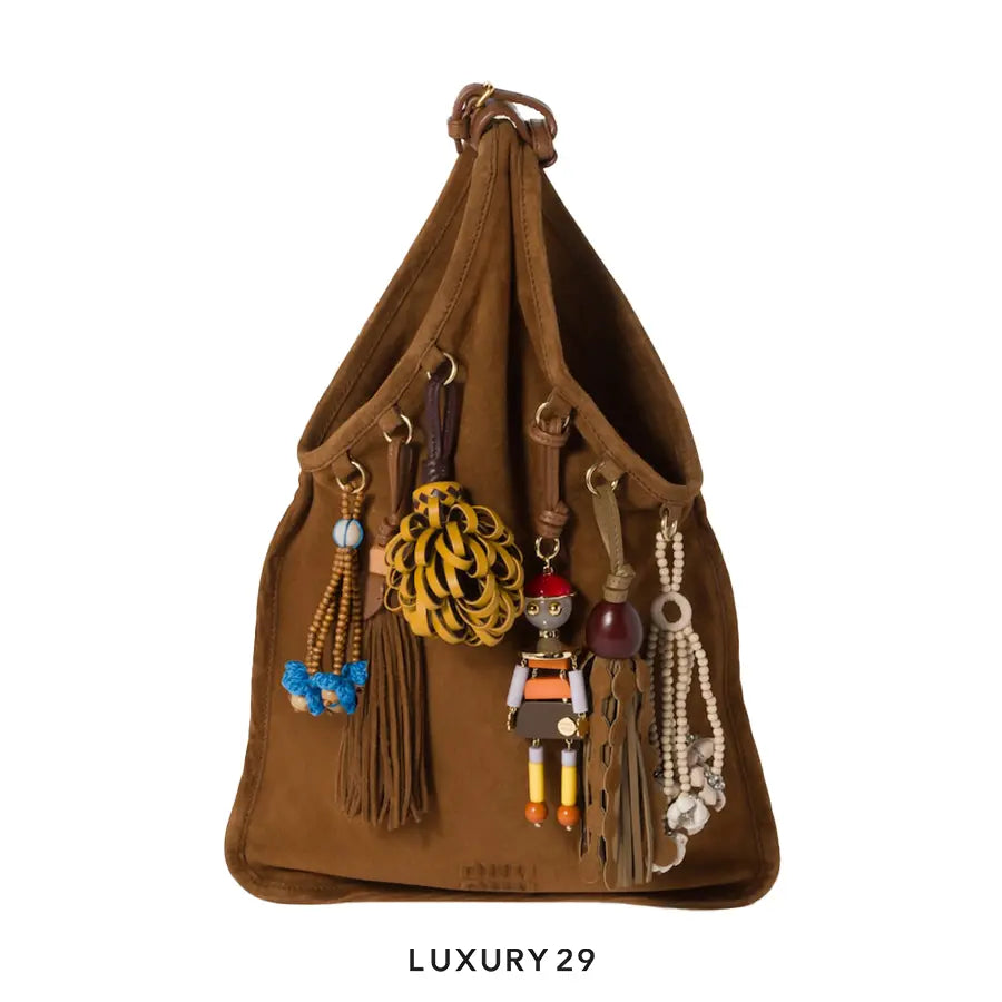 Miu Miu Suede bag with trick Oak