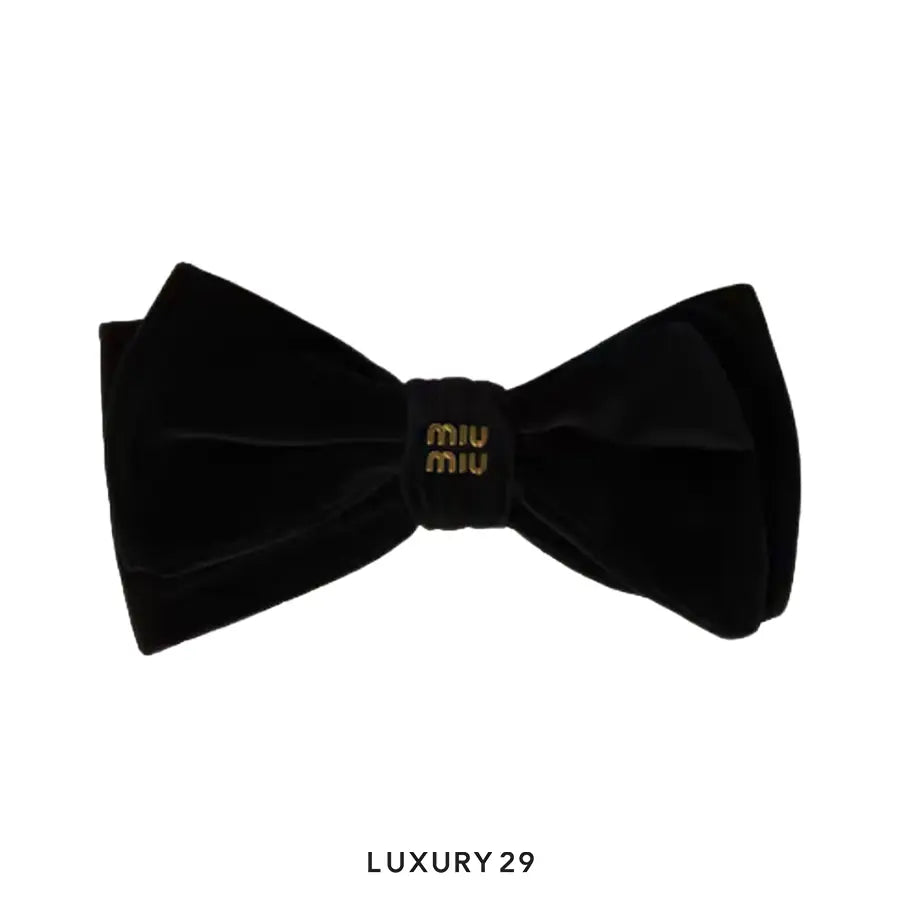 Miu Miu Velvet hair clip Nero MIU MIU
