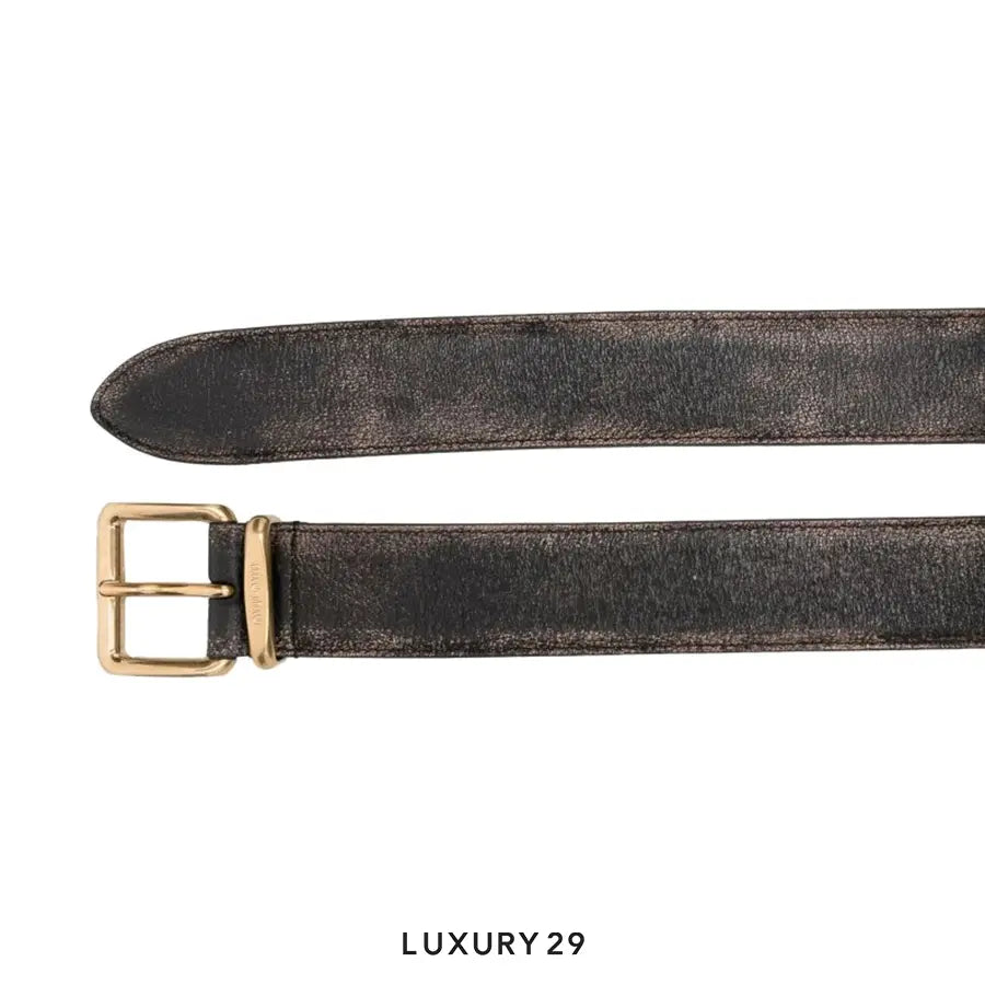 Miu Miu Vintage effect leather belt MIU MIU
