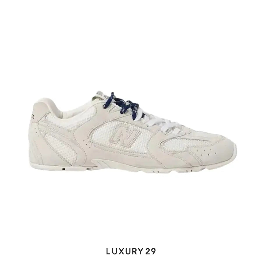 Miu Miu X New Balance 530 SL suede and mesh sneakers White