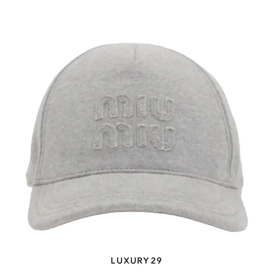 Miu Miu logo-embroidered cap