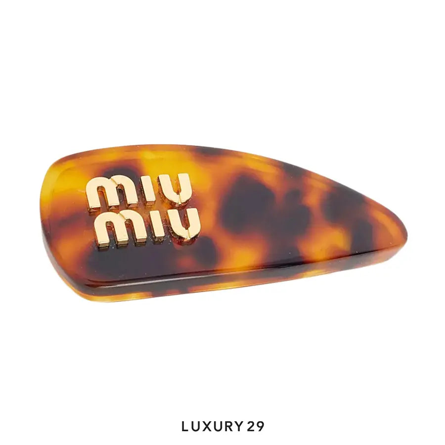 Miu Miu logo-lettering hair clip