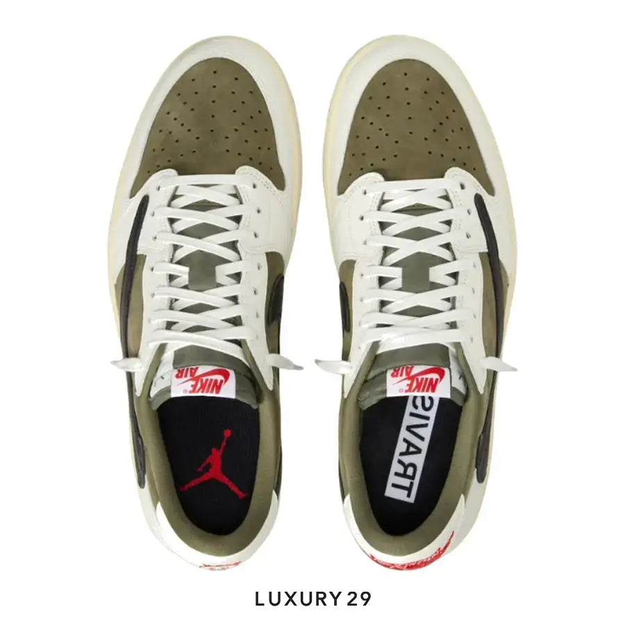 Nike Jordan 1 Retro Low OG SP Travis Scott Olive (Women's) NIKE