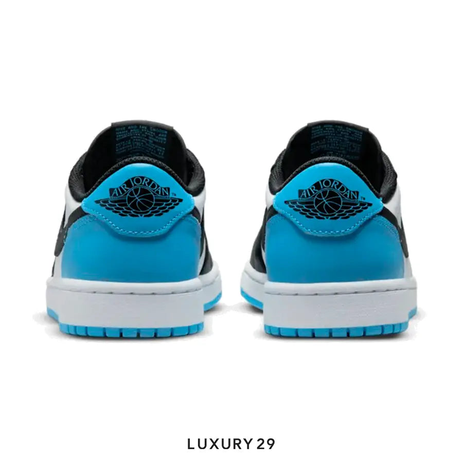Nike Jordan 1 Low Black Dark Powder Blue (Women's)(W) NIKE