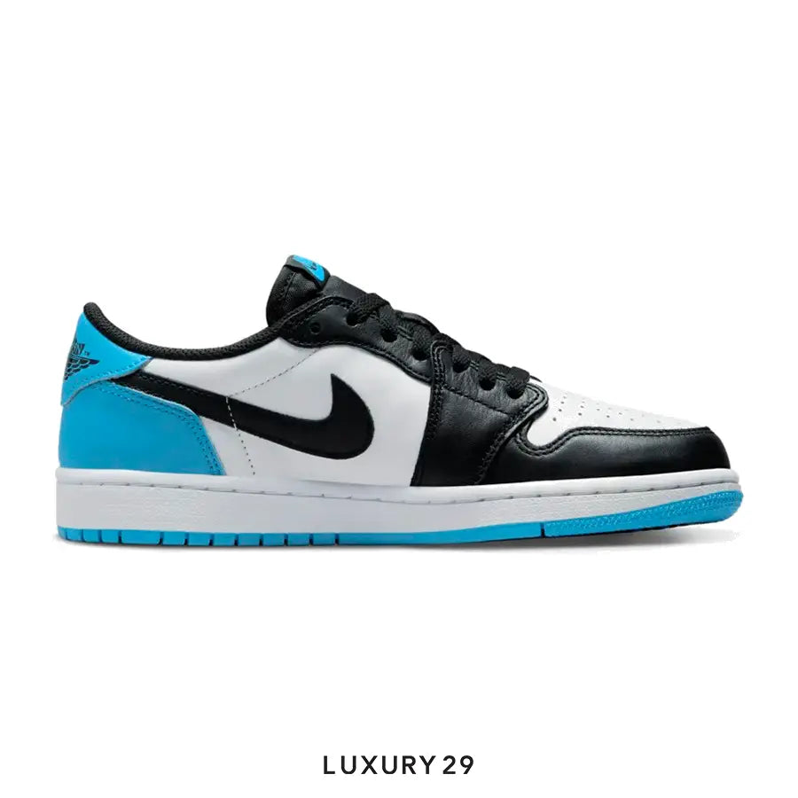 Nike Jordan 1 Retro Low OG Black Dark Powder Blue(M) NIKE