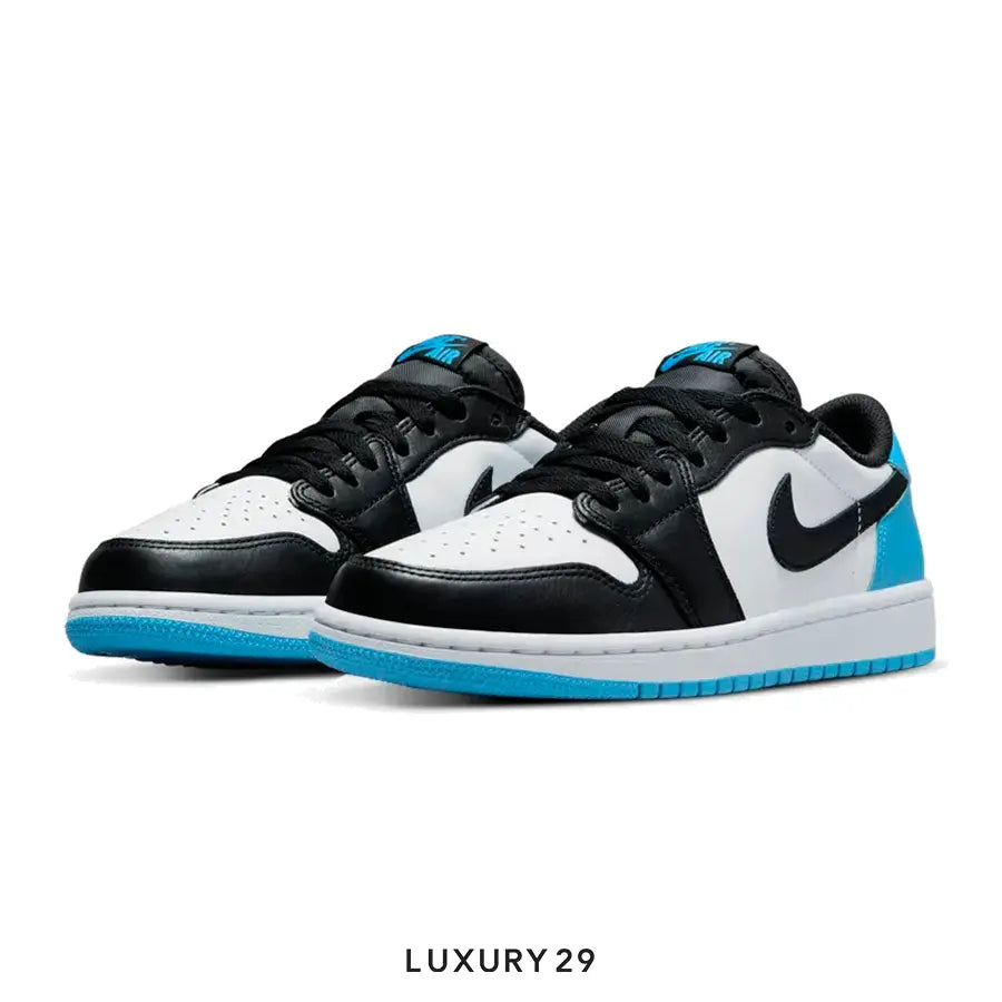 Nike Jordan 1 Retro Low OG Black Dark Powder Blue(M) NIKE