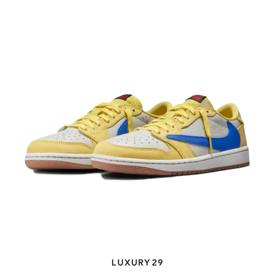 Nike Jordan 1 Retro Low OG SP Travis Scott Canary (Women's)(W) NIKE Luxury29