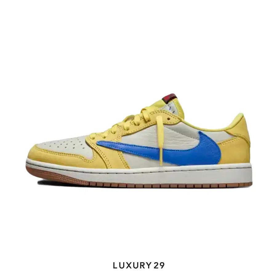 Nike Jordan 1 Retro Low OG SP Travis Scott Canary (Women's)(W) NIKE