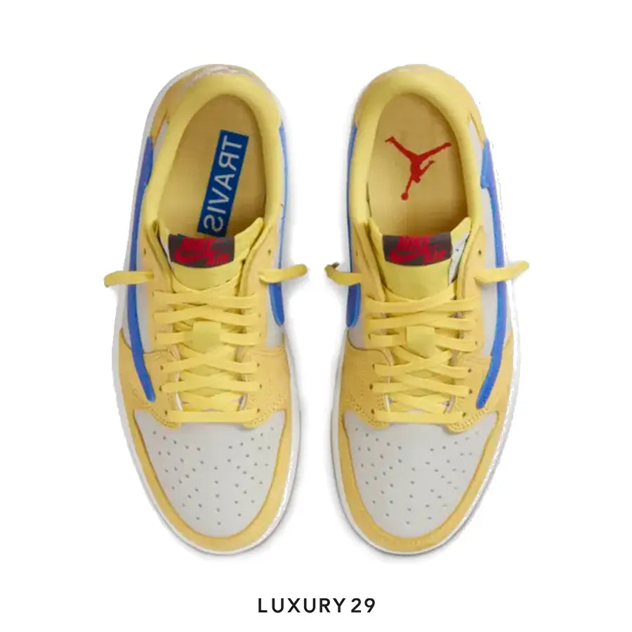 Nike Jordan 1 Retro Low OG SP Travis Scott Canary (Women's)(W) NIKE