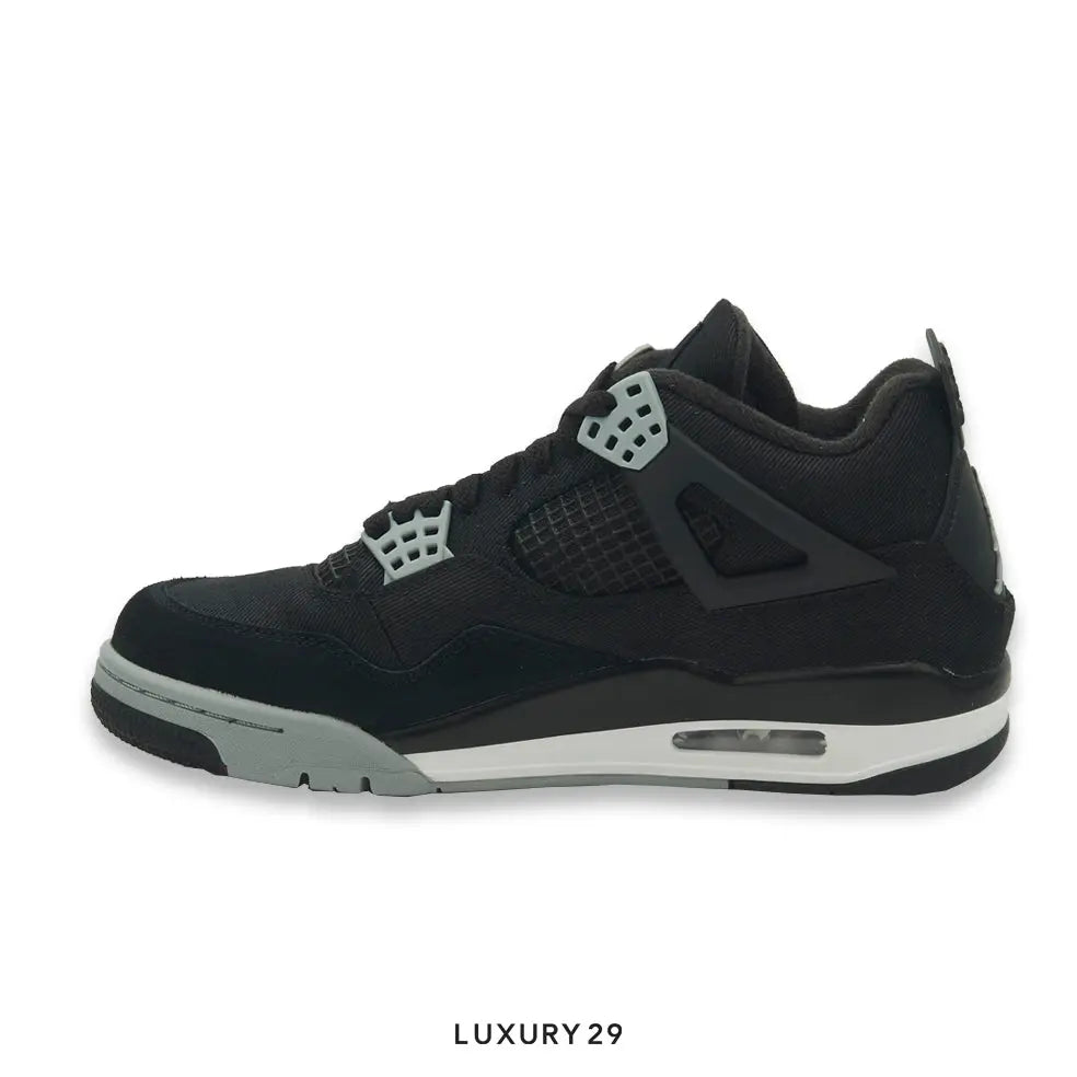 Nike Jordan 4 Retro Black Canvas (GS) NIKE