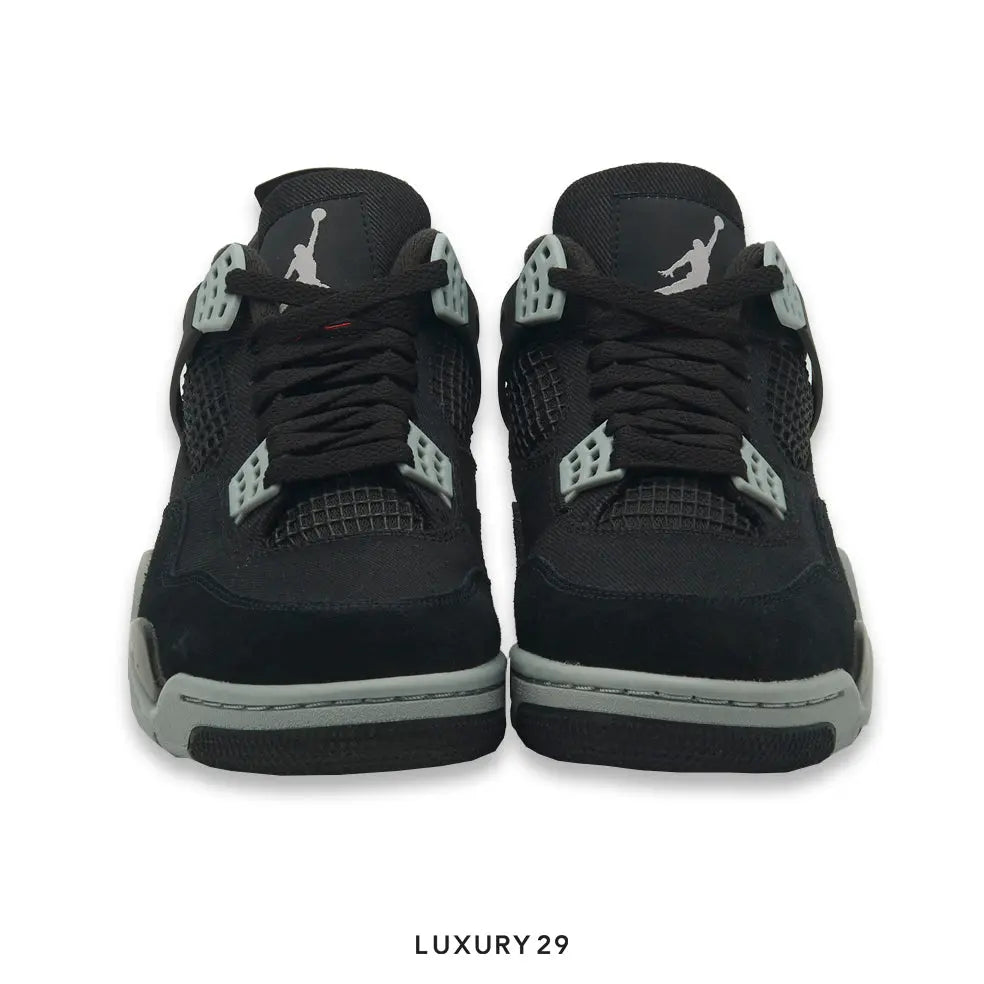 Nike Jordan 4 Retro Black Canvas (GS) NIKE