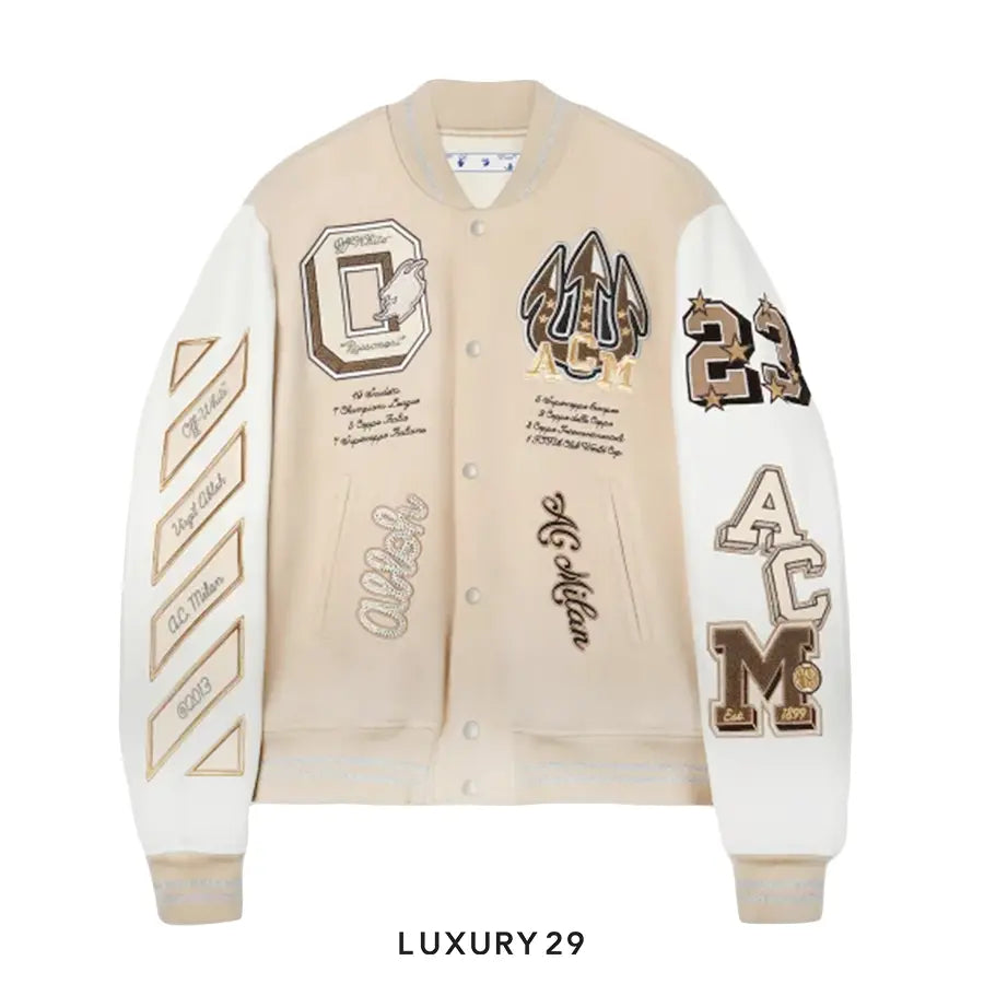 Off-White C/O AC Milan Varsity Jacket