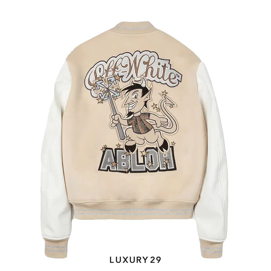 Off-White C/O AC Milan Varsity Jacket OFF-WHITE