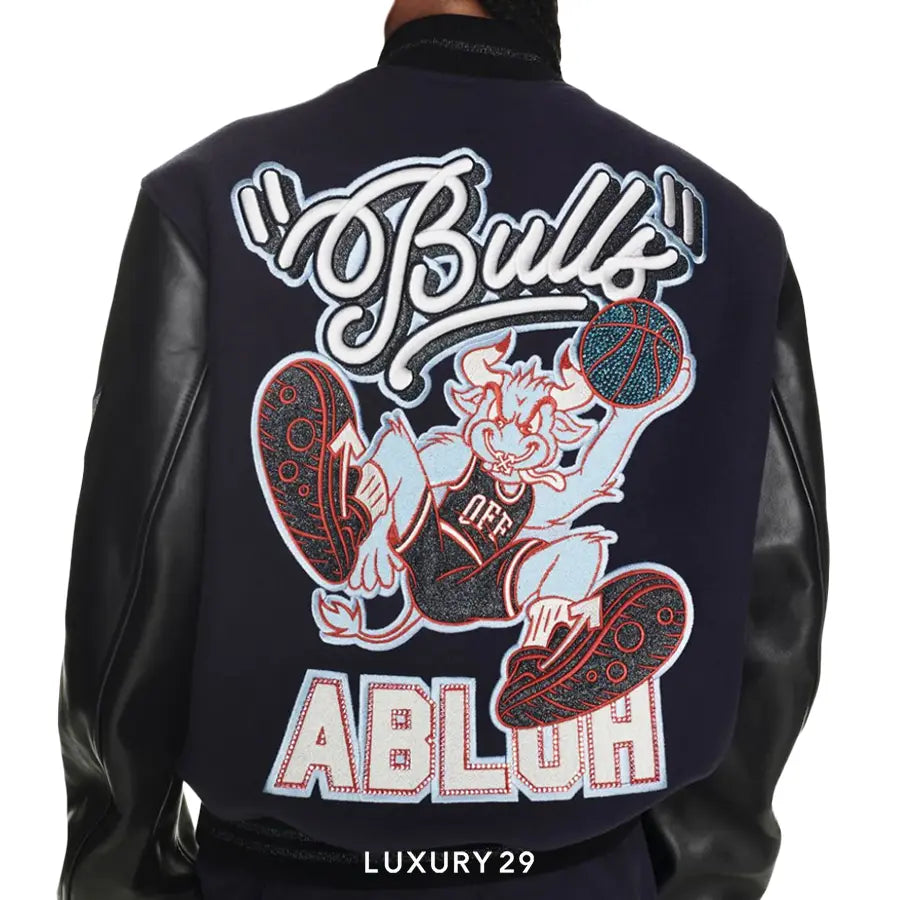 Off-White C/O Chicago Bulls Blue Varsity OFF-WHITE