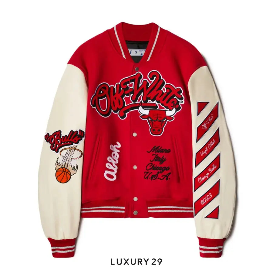 Off-White C/O Chicago Bulls Red Varsity