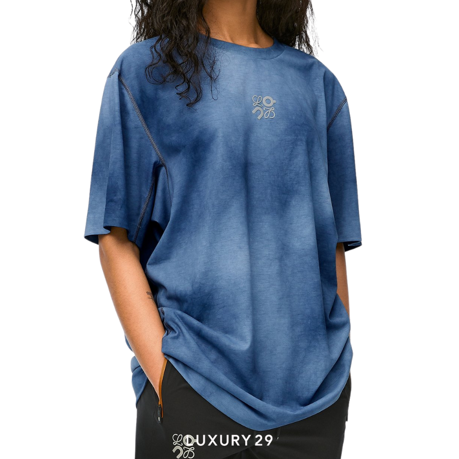 On x Loewe Active T-shirt in technical jersey Blue/Multicolor ON