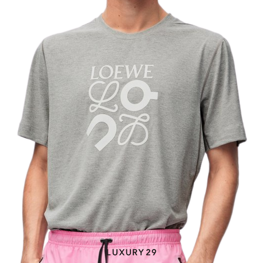 On x Loewe Active T-shirt in technical jersey Grey Melange ON