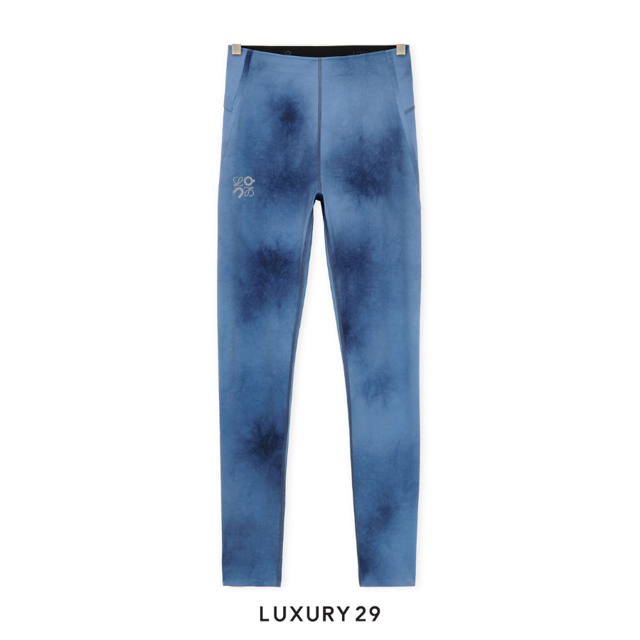 On x Loewe Active tights in technical jersey Blue/Multicolor ON