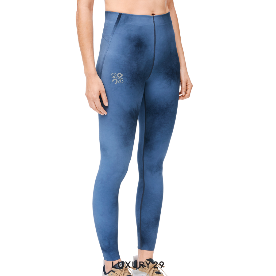 On x Loewe Active tights in technical jersey Blue/Multicolor ON