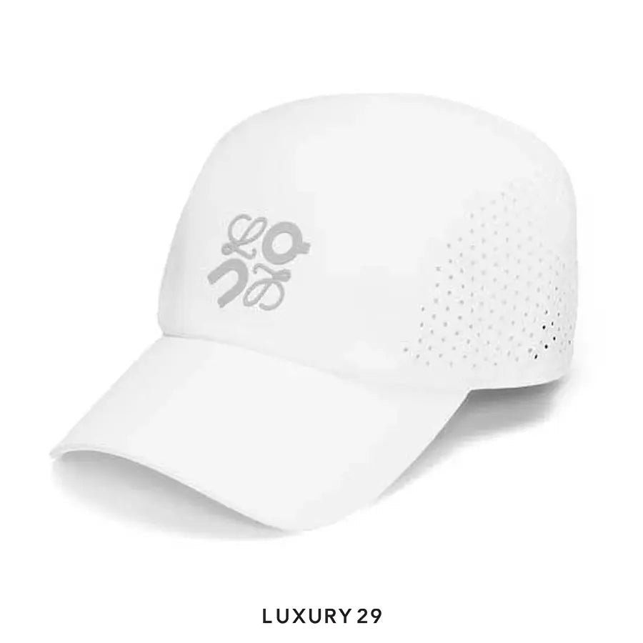On x Loewe Cap in technical shell White ON
