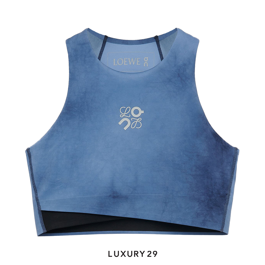 On x Loewe Performance top in technical jersey Blue/Multicolor ON