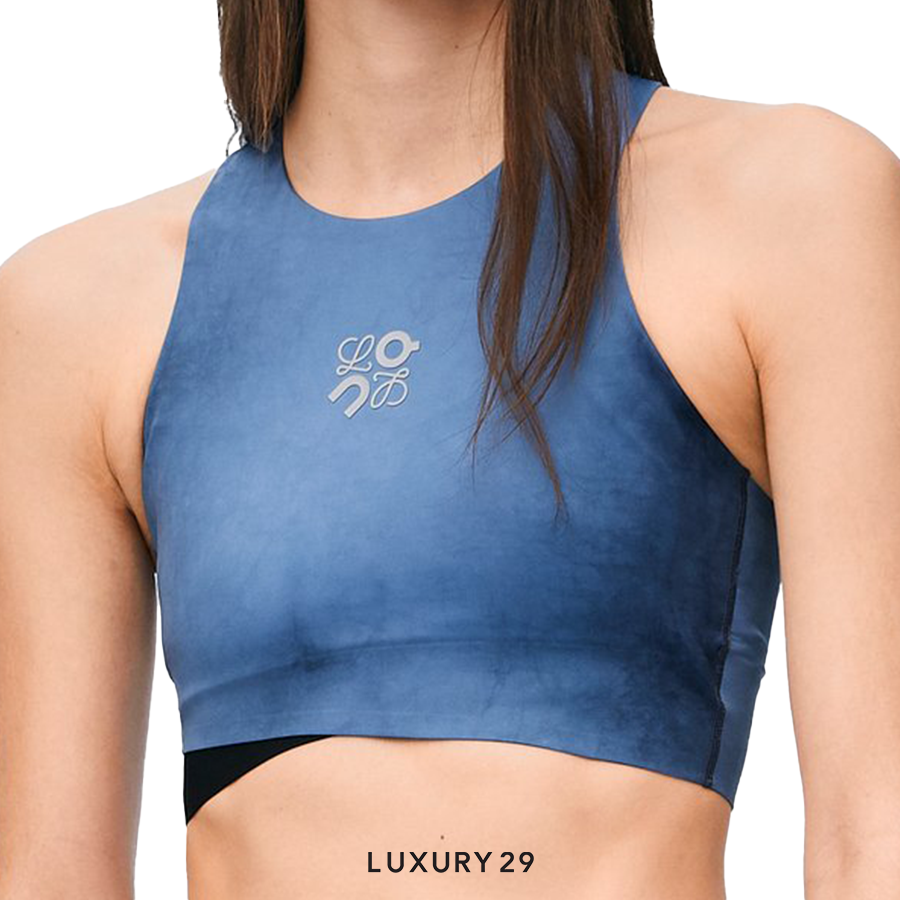 On x Loewe Performance top in technical jersey Blue/Multicolor ON