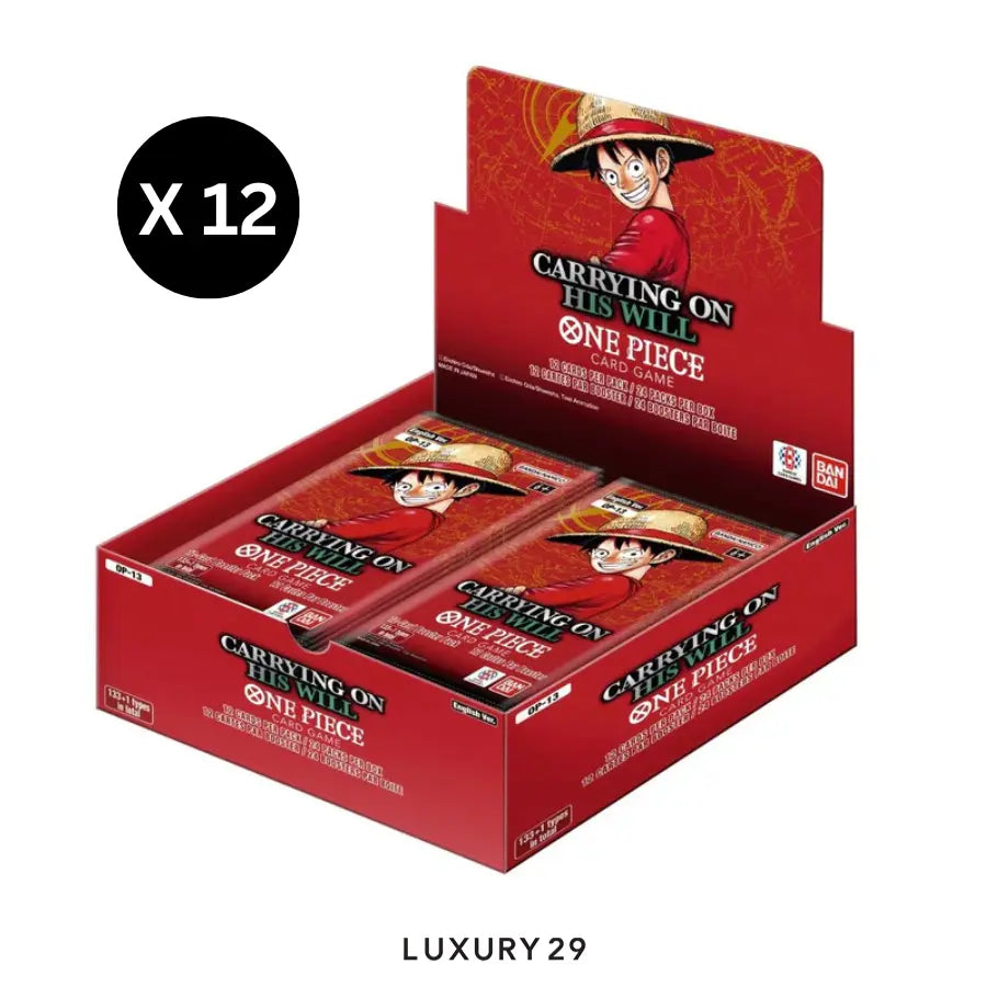 One Piece Card Game "Carrying On His Will" contains 12 Booster Boxes (OP-13) Booster Box ONE PIECE Luxury29