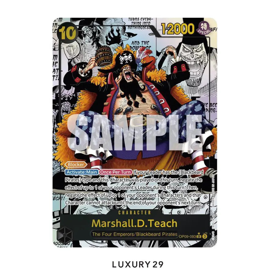 One Piece Marshall.D.Teach (093) (Manga) Emperors in the New World SR OP09-093 (PSA10) ONE PIECE Luxury29