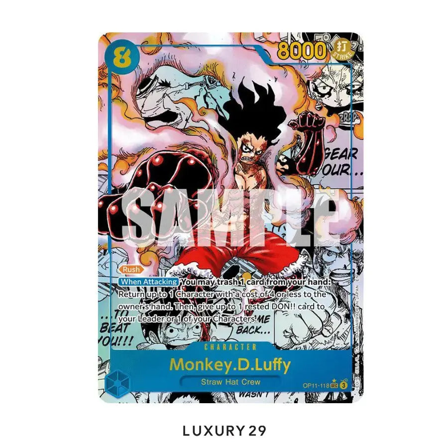 One Piece Monkey.D.Luffy (Manga) A Fist of Divine Speed SEC OP11-118 (PSA10) ONE PIECE Luxury29