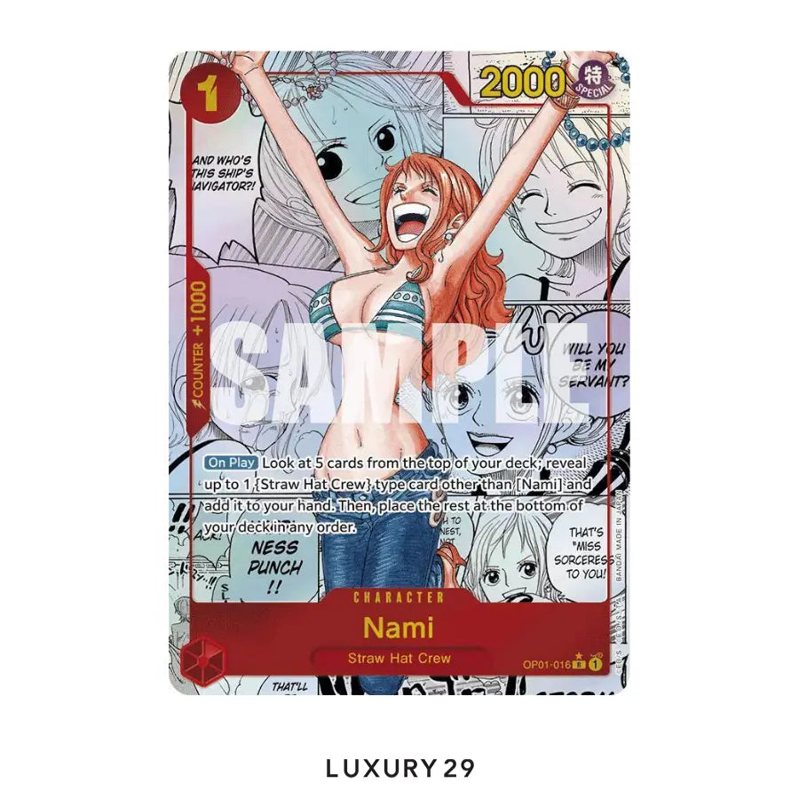 One Piece Nami (OP01-016) (Manga) Premium Booster R OP01-016 (PSA10)