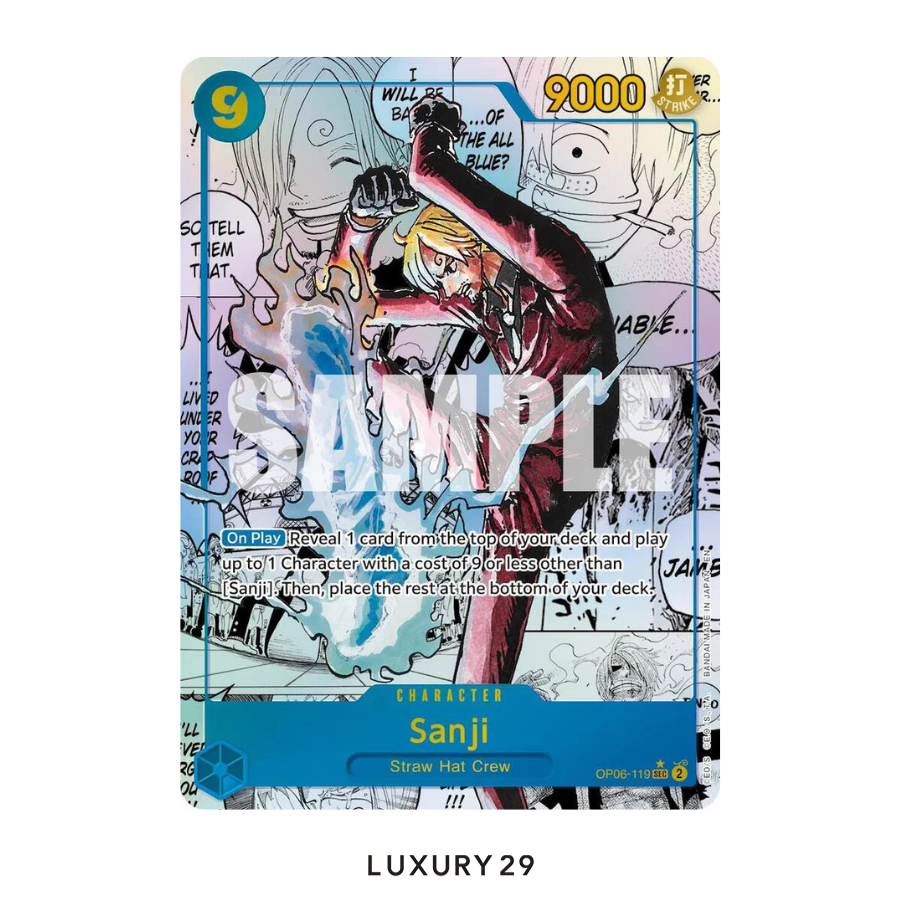 One Piece Sanji (Manga) Premium Booster -The Best- Vol. 2 SEC OP06-119 (PSA10)