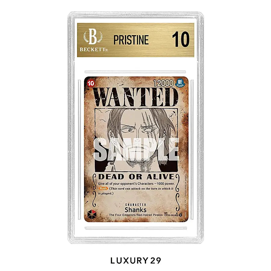 One Piece Emperors in the New World Shanks (004) (Wanted Poster) (BGS10)
