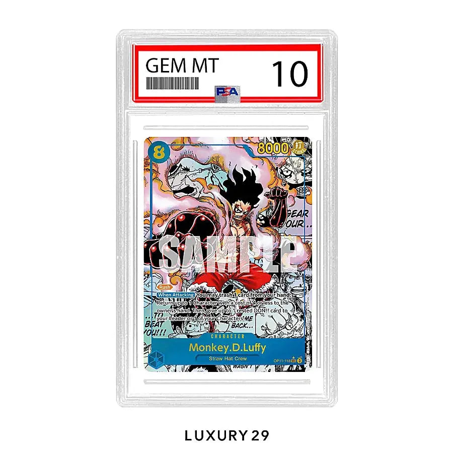 One Piece Monkey.D.Luffy (Manga) A Fist of Divine Speed SEC OP11-118 (PSA10)