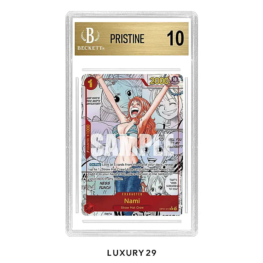 One Piece Nami (OP01-016) (Manga) Premium Booster R OP01-016 (BGS9.5)