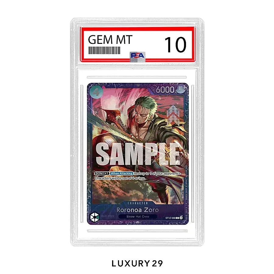 One Piece Roronoa Zoro (Treasure Cup 2024) One Piece Promotion Cards C ST12-008 (PSA10)