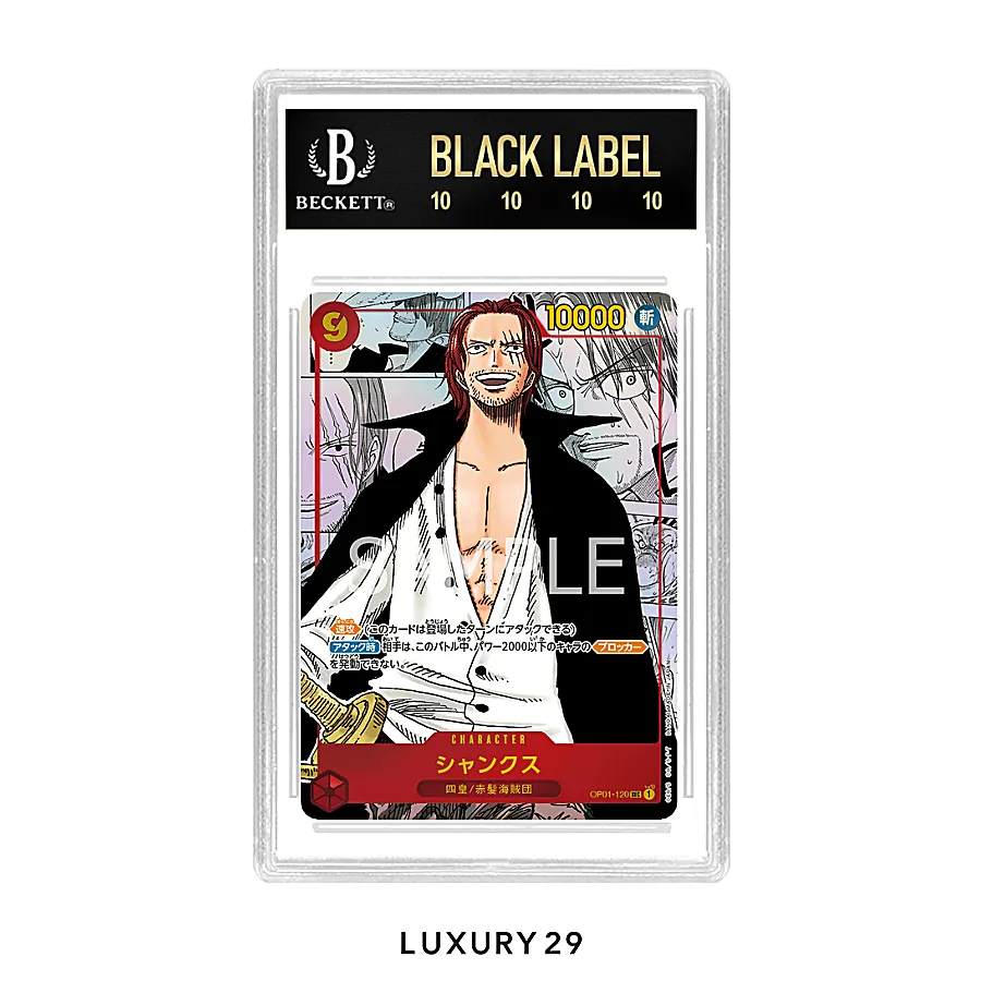 One Piece Shanks Manga OP01-120 SEC (Parallel) (JP) (BGS BLACK 10)