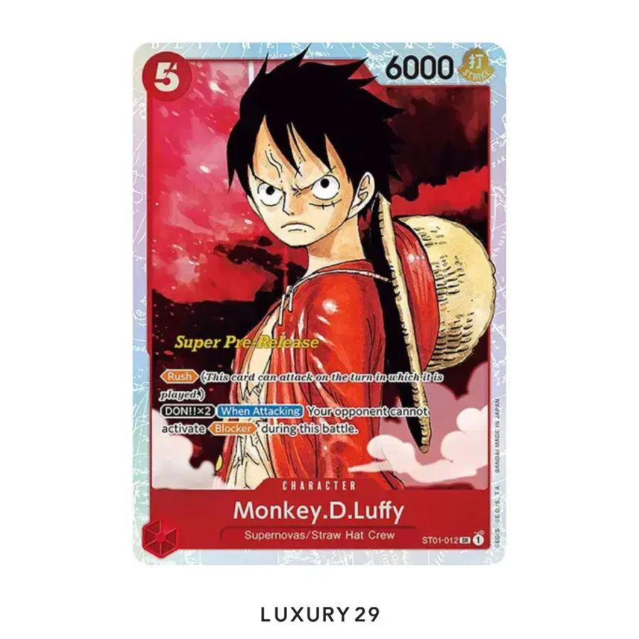 One Piece Super Pre-Release Starter Deck 1: Straw Hat Crew Monkey.D.Luffy (012) (BGS10) ONE PIECE Luxury29