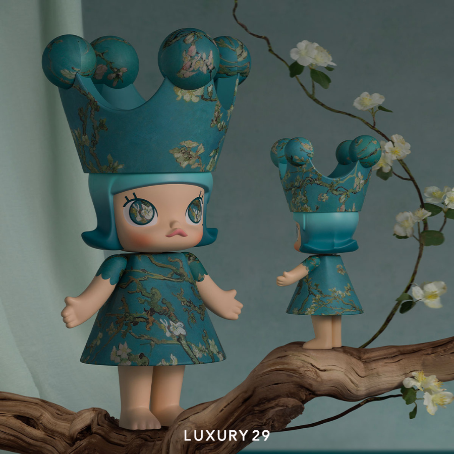 POP MART MEGA ROYAL MOLLY 1000% Van Gogh Museum Almond Blossom POP MART Luxury29