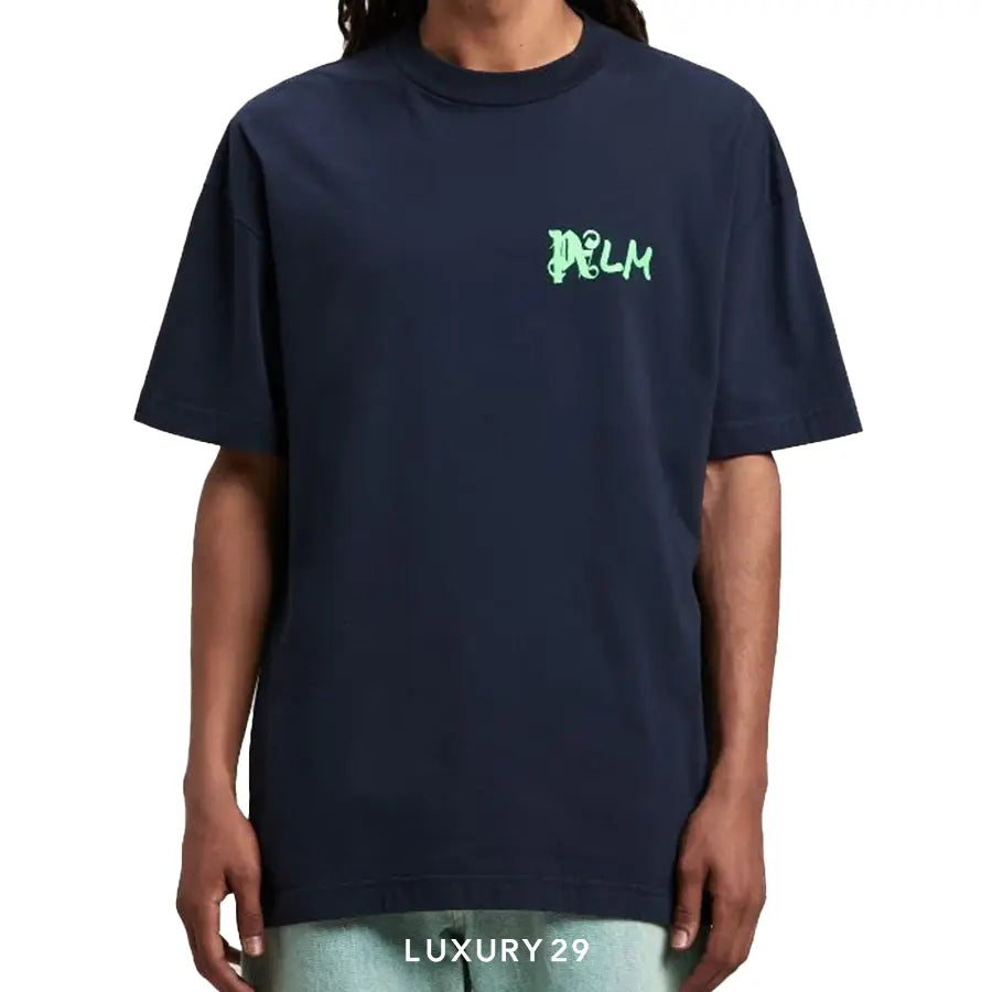 Palm Angels I Am Lost T-Shirt Navy PALM ANGELS