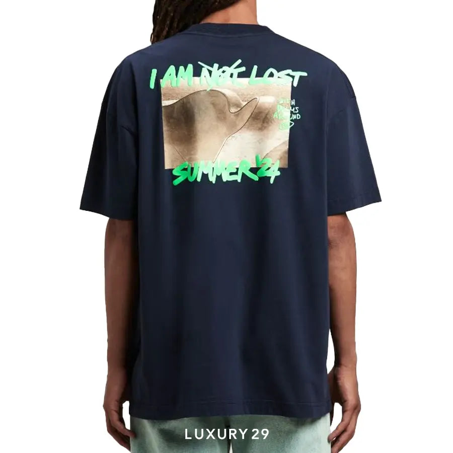 Palm Angels I Am Lost T-Shirt Navy PALM ANGELS
