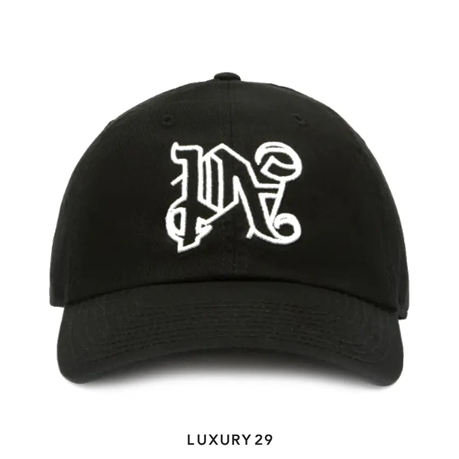 Palm Angels Monogram Cap Military/White